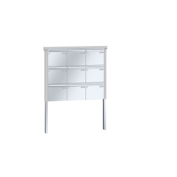 Leabox free-standing letterbox system in stainless steel 9 concrete