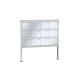 Leabox freestanding letterbox system in stainless steel 12 base plates