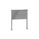 Leabox freestanding letterbox in Custom RAL color 5 on foot plates