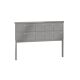 Leabox freestanding letterbox in Custom RAL color 10 set in concrete