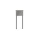 Leabox free-standing mailbox system in RAL 7035 light grey 1 embedding in concrete