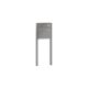 Leabox free-standing mailbox system with speech field in RAL 6005 moss green 1 concrete