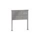 Leabox freestanding mailbox system with speech field in RAL 7016 anthracite grey 5 base plates