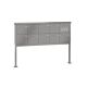 Leabox freestanding mailbox system with speech field in RAL 9007 grey aluminium 9 base plates