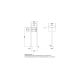 LEABOX 2er freistehende waagerechte Briefkastenanlage in V2A Edelstahl (Fußplatten) - LEA3