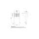 LEABOX 8er freistehende waagerechte Briefkastenanlage in DB703 Dupont/Axalta (Fußplatten) - LEA3
