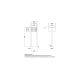 Leabox free-standing horizontal mailbox system in RAL 8028 terra brown 2 base plates