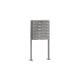 Leabox free-standing horizontal mailbox system in RAL 9010 pure white 11 base plates