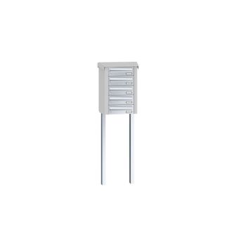 Leabox free-standing horizontal letterbox system in stainless steel 5 embedding in concrete