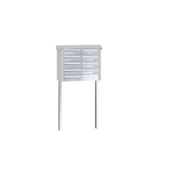 Leabox free-standing horizontal letterbox system in stainless steel 9 concrete