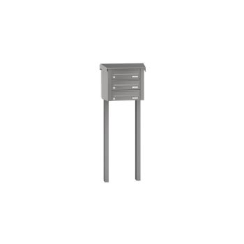 Leabox free-standing horizontal mailbox system in RAL 7016 anthracite grey 3 embedding in concrete