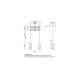 Leabox free-standing horizontal mailbox system in RAL 9016 traffic white 6 embedding in concrete