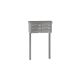 Leabox free-standing horizontal mailbox system in RAL 7035 light grey 6 embedding in concrete