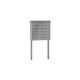 Leabox free-standing horizontal mailbox system in RAL 7035 light grey 11 embedding in concrete