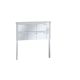 Leabox free-standing letterbox system with speech field in stainless steel 6 concrete
