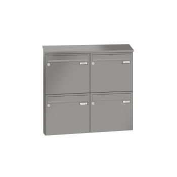 Leabox surface mailbox in RAL 7035 light grey 4