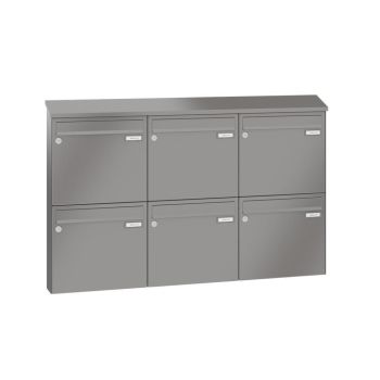 Leabox surface-mounted mailbox in RAL 8028 terra brown 6