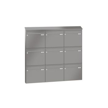 Leabox surface-mounted mailbox in RAL 8028 terra brown 9
