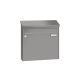 Leabox surface mailbox in RAL 9006 white aluminium 1