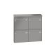Leabox surface mailbox in RAL 9006 white aluminium 4