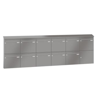 Leabox surface mailbox in RAL 9007 grey aluminium 11