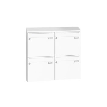 Leabox surface mailbox in RAL 9016 traffic white 4