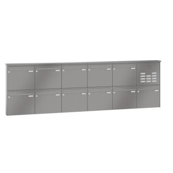 Leabox surface mailbox with speech field in RAL DB 703 iron mica 11