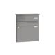 Leabox surface-mounted mailbox with speech field in RAL 9007 grey aluminium 1