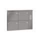Leabox surface-mounted mailbox with speech field in RAL 9007 grey aluminium 4