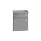 Leabox surface mailbox with speech field in RAL 7035 light grey 1