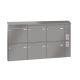 Leabox surface mailbox with speech field in RAL 7035 light grey 6