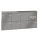 Leabox surface mailbox with speech field in RAL 7035 light grey 7