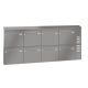 Leabox surface mailbox with speech field in RAL 7035 light grey 8