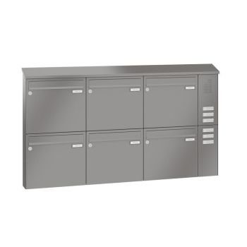 Leabox surface mailbox with speech field in RAL DB 703 iron mica 6
