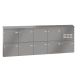 Leabox surface-mounted mailbox with speech field in RAL 9007 grey aluminium 9