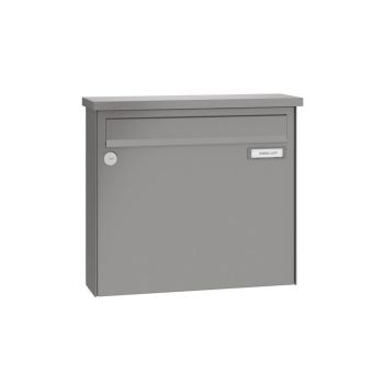 Leabox surface mailbox in RAL 7035 light grey 1