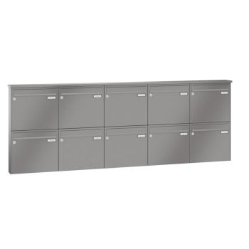 Leabox surface mailbox in RAL 7035 light grey 10