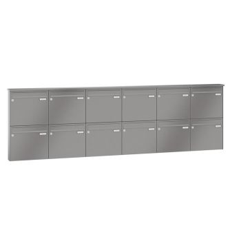 Leabox surface mailbox in RAL 7035 light grey 12