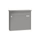 Leabox surface mailbox in RAL 9006 white aluminium 1