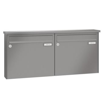Leabox surface mailbox in RAL 9007 grey aluminium 2