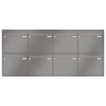 Leabox flush-mounted letterbox in RAL 7035 light grey 8