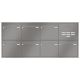 Leabox flush-mounted letterbox with speech field in RAL 7016 anthracite grey 7