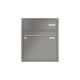 Leabox flush-mounted mailbox with speech field in RAL 9007 grey aluminium 1