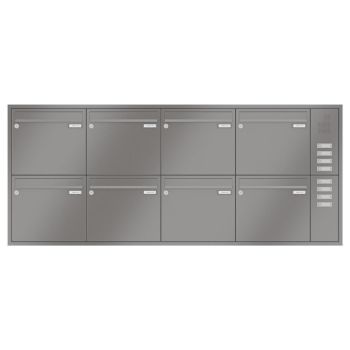 Leabox flush-mounted letterbox with speech field in RAL DB 703 iron mica 8