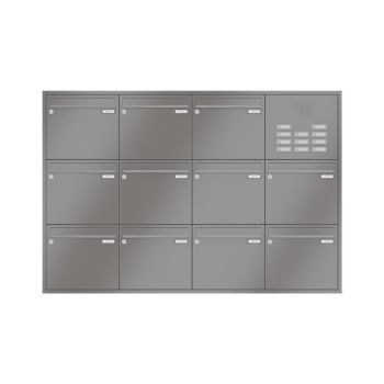 Leabox flush-mounted mailbox with speech field in RAL DB 703 iron mica 11