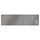Leabox flush-mounted letterbox with speech field in RAL 7035 light grey 3