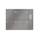 Leabox flush-mounted letterbox with speech field in RAL 7035 light grey 4