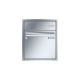 Leabox flush-mounted letterbox with speech field in stainless steel 1