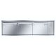 Leabox flush-mounted letterbox with speech field in stainless steel 3