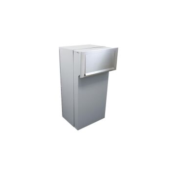 F-05 XXL Edelstahl Mauerdurchwurf Paketkasten (T:30-51 cm)